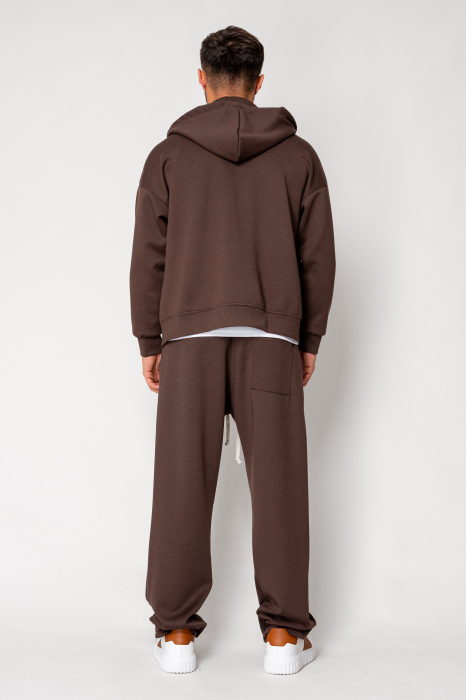 Set Loren Jacket with zipper and long pants Brown [4]
