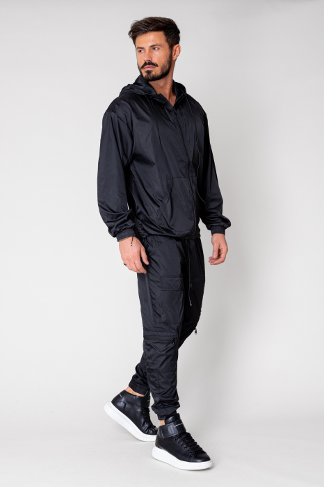 Set Windbreaker Jacket with zipper and long pants in  fass [2]