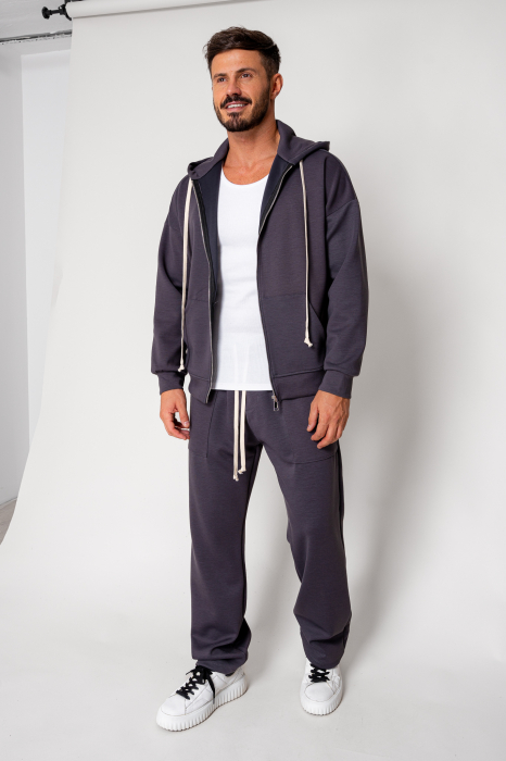 Set Loren Jacket with zipper and long pants Grey Anthracite [2]