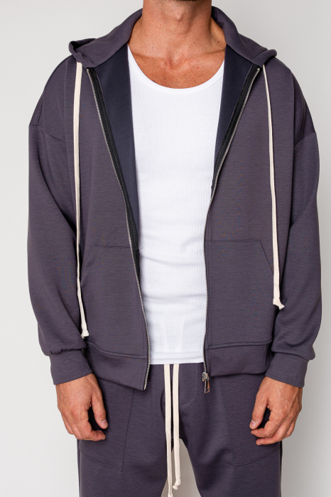 Set Loren Jacket with zipper and long pants Grey Anthracite [5]