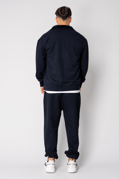 Set jacheta cu fermoar si pantalon Navy [4]