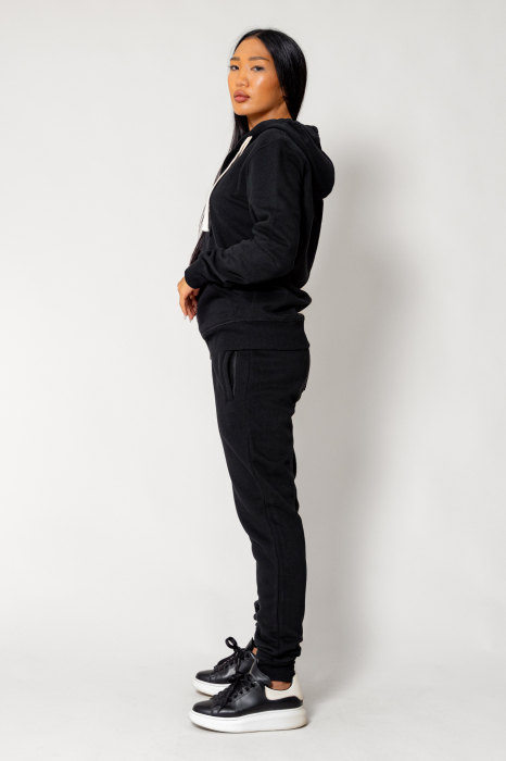 Set Winter hanorac cu fermoar si pantalon Black [2]