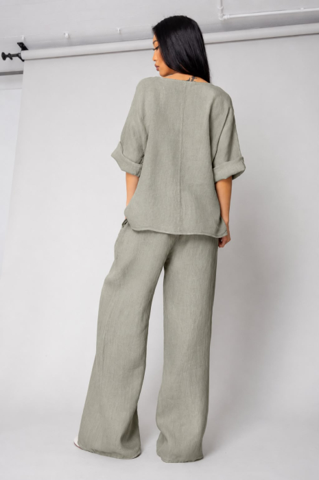 Set Kalie II Bluza si Pantalon lung 100% in Khaki [4]