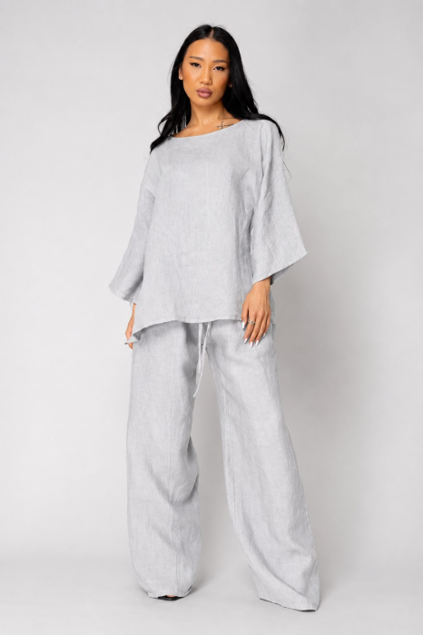 Set Kalie II Bluza si Pantalon lung 100% in Light Grey [2]
