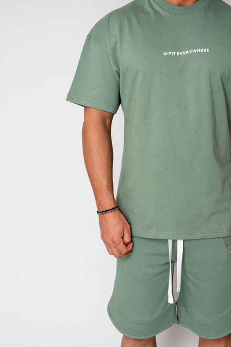 Set Kobe II T-Shirt and short pants Oversized Dark Olive [5]