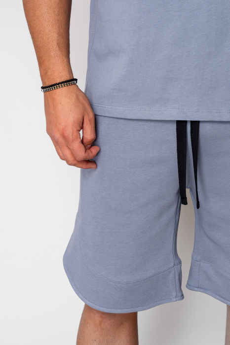 Set Kobe II tricou si pantalon scurt Oversized Grey [5]