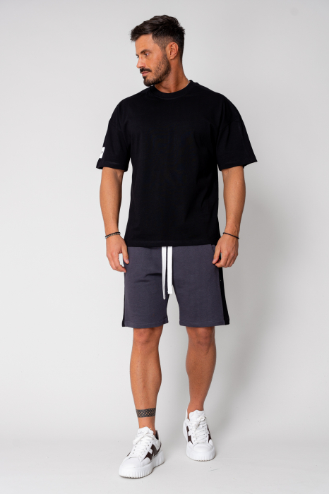 Set LeClub T-Shirt oversized and short pants Duo Black [2]