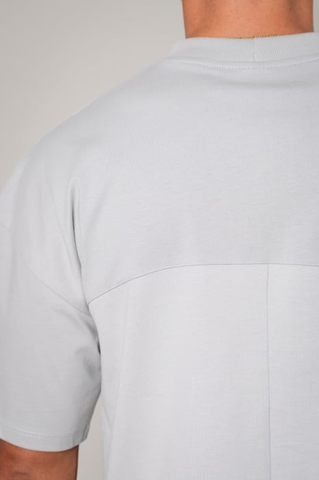 Set LeClub tricou oversized si pantalon scurt Grey [4]