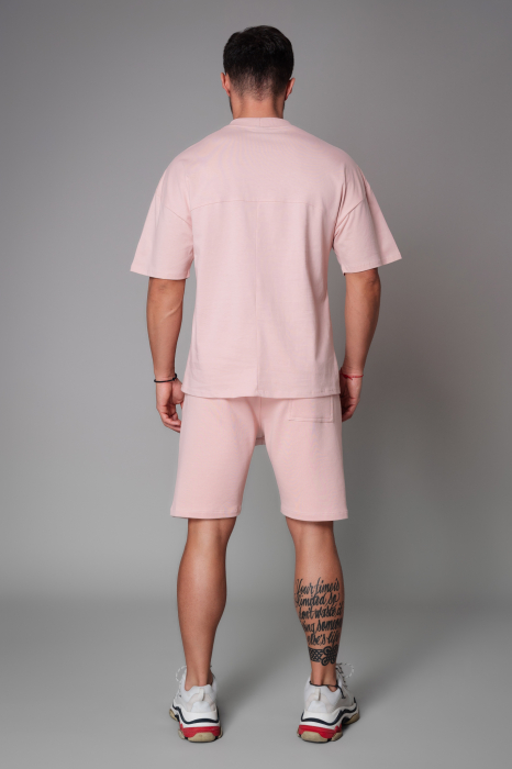 Set LeClub tricou oversized si pantalon scurt Rose Quartz [4]