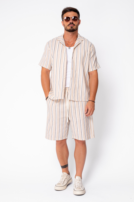 Set Line Shirt and Shorts Knitted Beige [2]