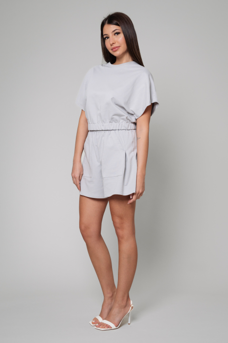 Set Amara Tricou Oversized si pantalon scurt Grey [2]
