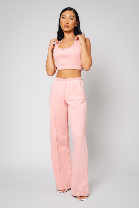 Lineea set short bustier and long trousers Dusty Rose [2]