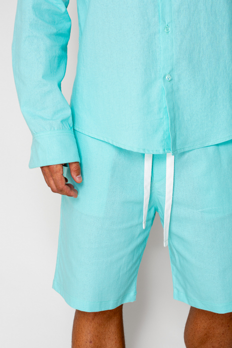Set Lino shirt and short pants Mint New [5]