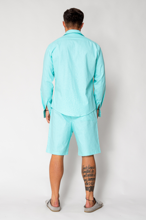 Set Lino shirt and short pants Mint New [4]