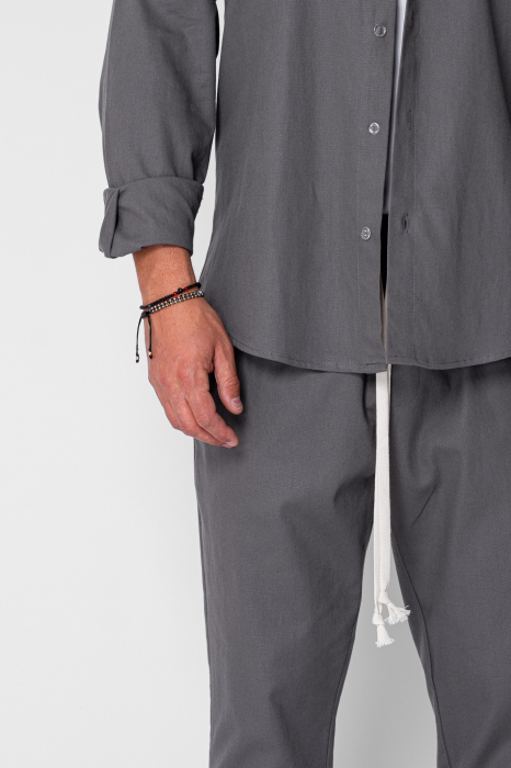 Set Lino Long shirt and short pants Grey Anthracite [4]