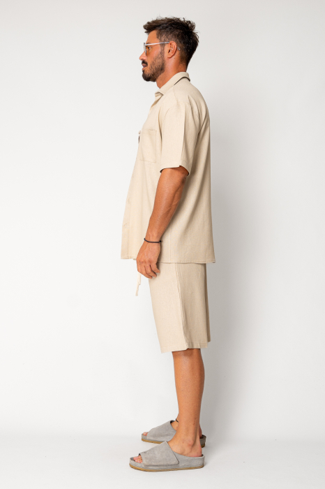 Set Lion shirt and short pants Beige [3]