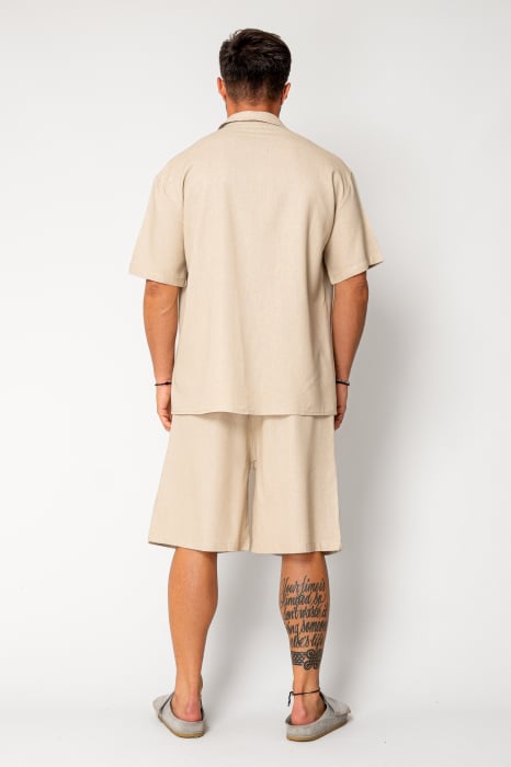 Set Lion shirt and short pants Beige [4]