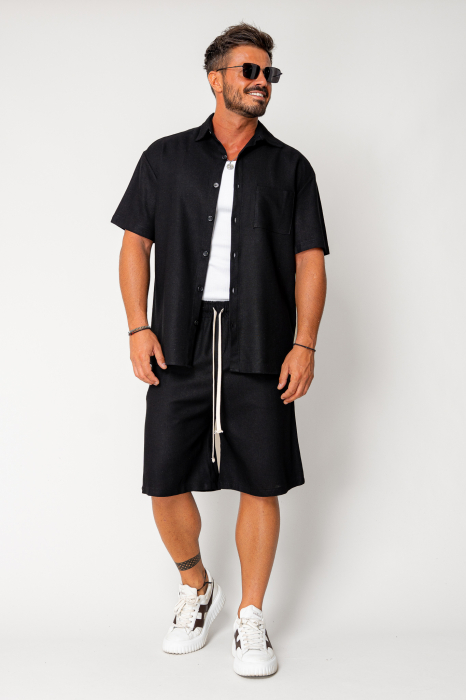 Set Lion shirt and short pants Black [2]
