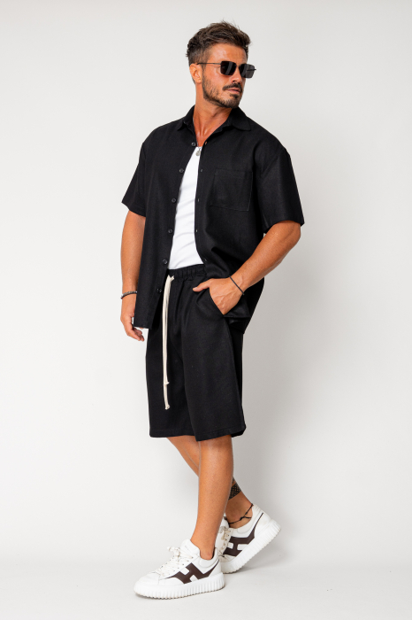 Set Lion shirt and short pants Black [3]