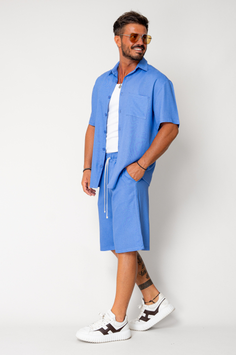 Set Lion shirt and short pants Blue [3]