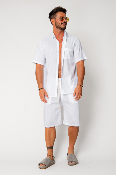 Set Lion shirt and short pants White [2]