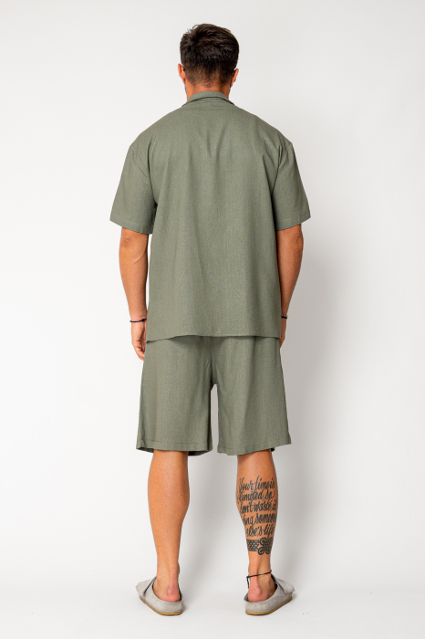 Set Lion shirt and short pants Olive [4]