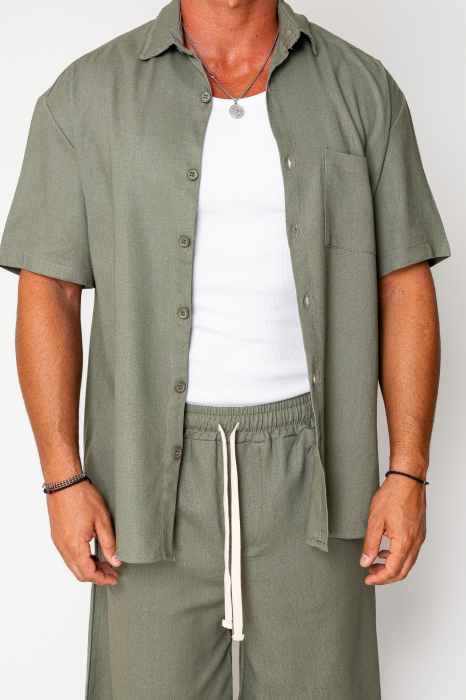 Set Lion shirt and short pants Olive [5]