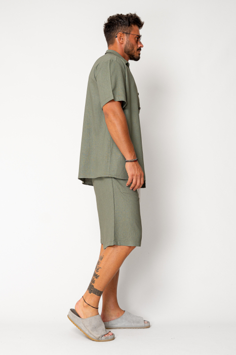 Set Lion shirt and short pants Olive [3]