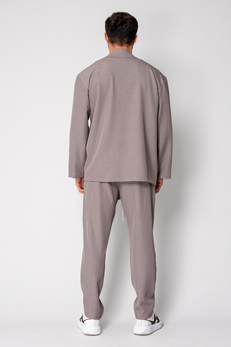 Set Long Tulum Cardigan and pants Premium Edition Taupe [4]