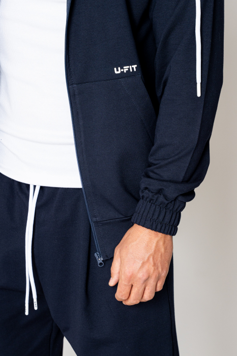 Set Neo Zip Hoody and Long Pants Navy [5]