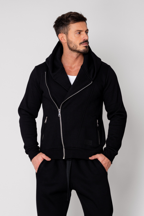 Set Maverik B Jacheta cu fermoar si Pantalon lejer Black [9]