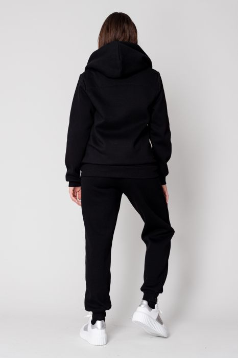 Set Maverik Jacheta cu fermoar si Pantalon lejer Black [3]