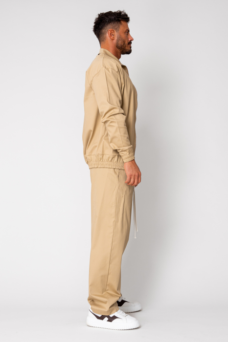 Set Medellin Zippered Jacket and Long Pants Beige [3]