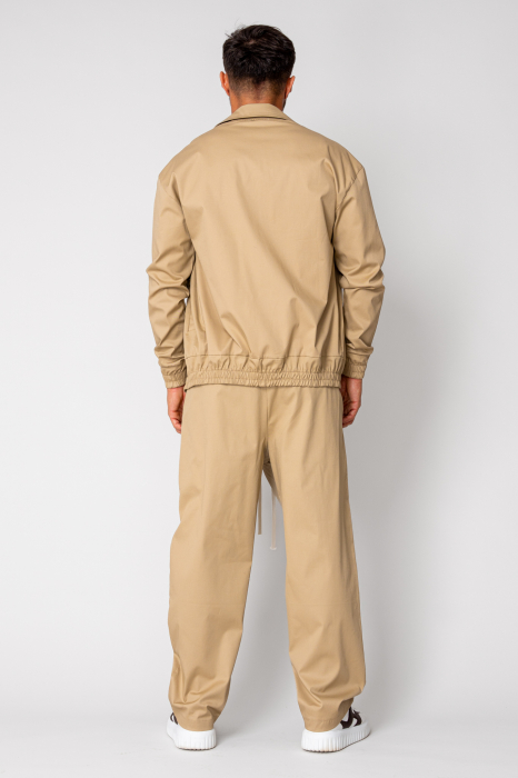 Set Medellin Zippered Jacket and Long Pants Beige [4]