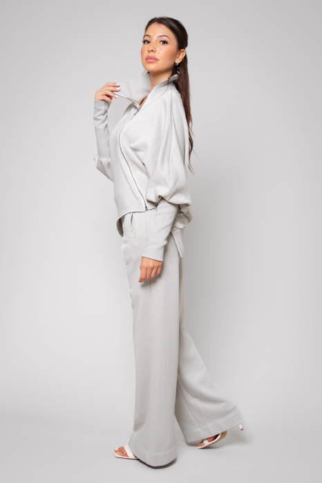 Set Mirou Jacheta cu fermoar si pantalon Grey [3]