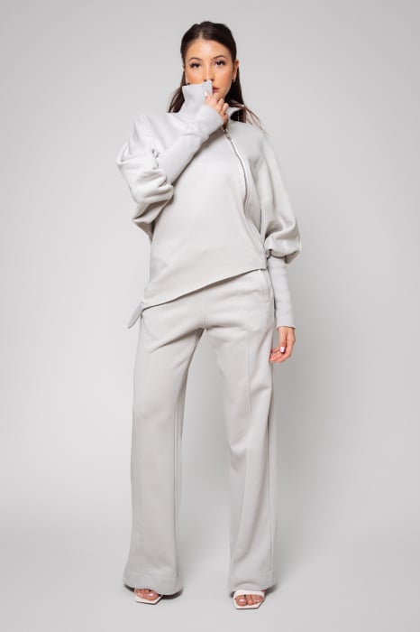 Set Mirou Jacheta cu fermoar si pantalon Grey [2]