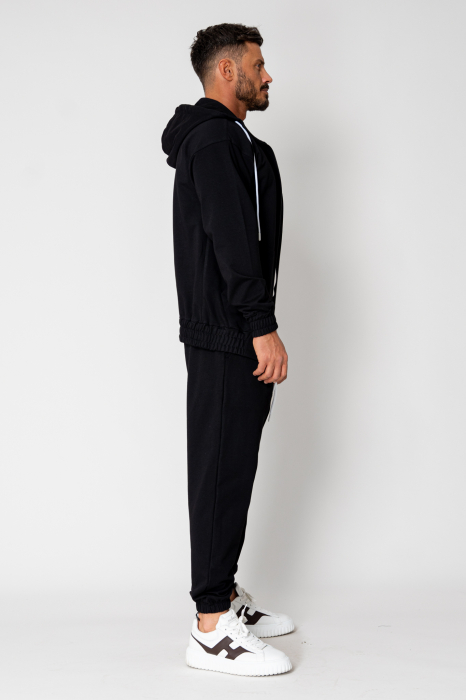 Set Neo Zip Hoody and Long Pants Black [3]