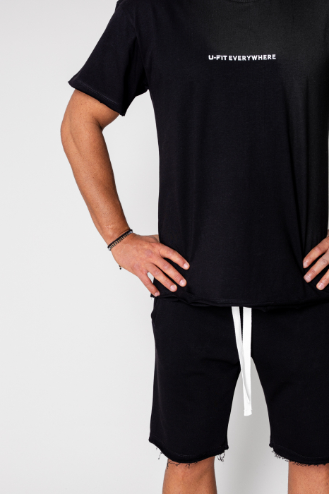 Set Axis tricou si pantalon scurt Black [5]
