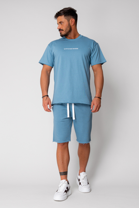 Set Axis tricou si pantalon scurt Storm Blue [2]