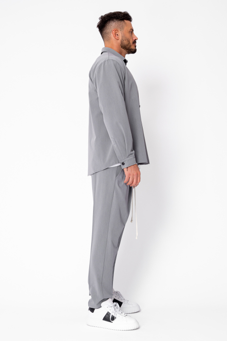 Set Shirt and long pants with drawstring Premium Grey [3]