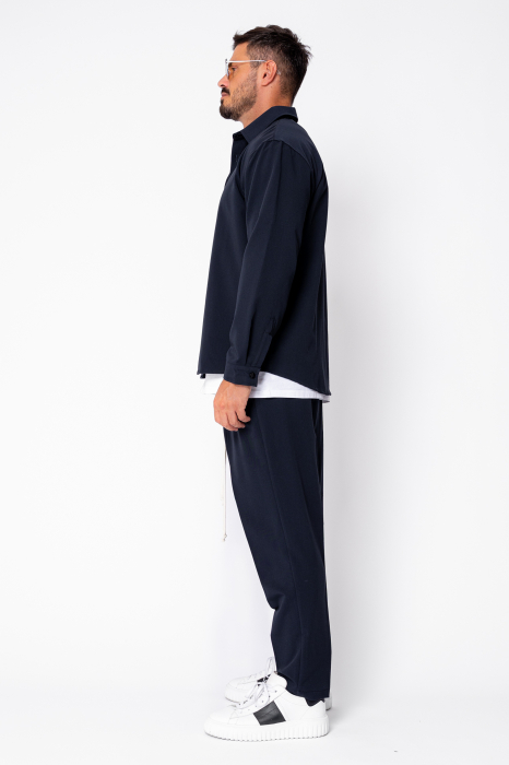 Set Shirt and long pants with drawstring Premium Navy [3]