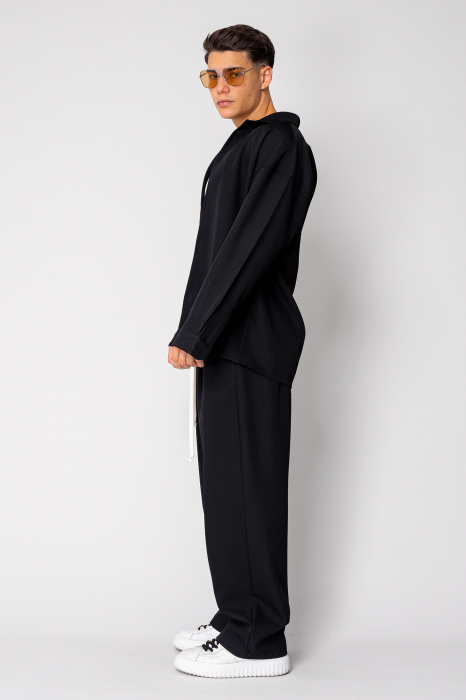 Set Oversized Camasa si pantalon lung Black [3]