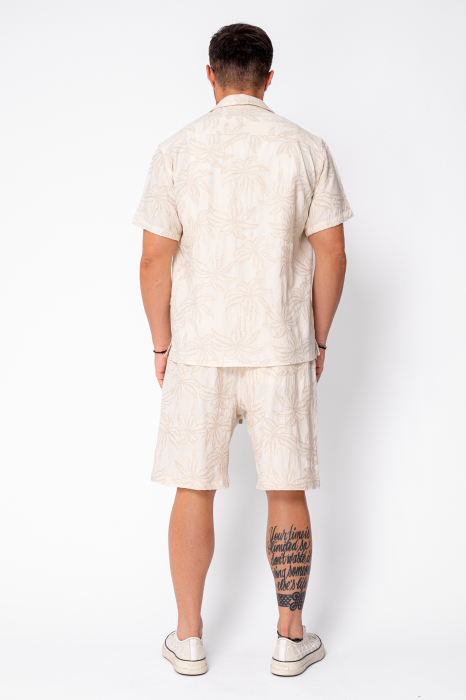 Set Palm Shirt and Shorts Knitted Beige [4]
