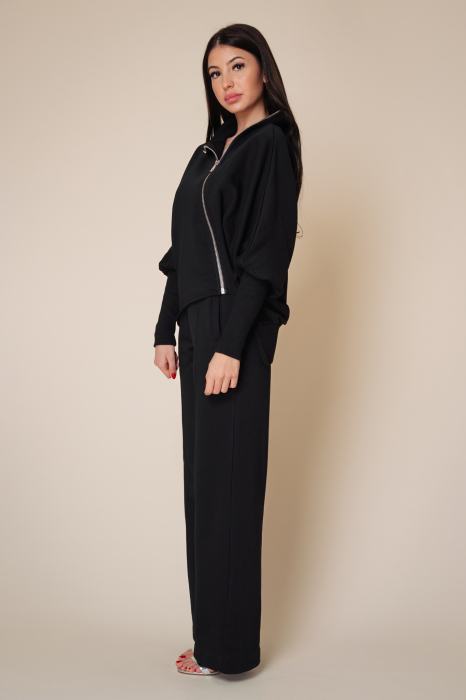 Set Mirou Jacheta cu fermoar si pantalon Black [2]