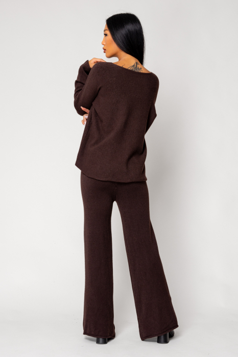 Set Vellera Pulover si Pantalon lung Brown [3]