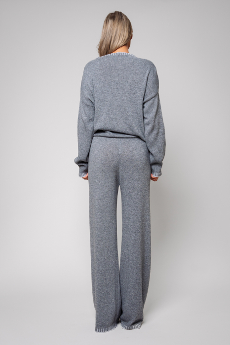 Set Talline din mix de lana si casmir Grey [3]