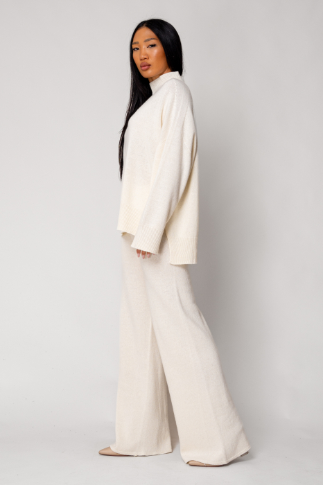 Set Sweater and long pants mix of wool and cashmere White [2]