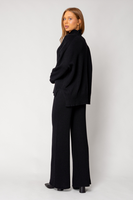 Set Sweater and long pants mix of wool and cashmere Black [3]