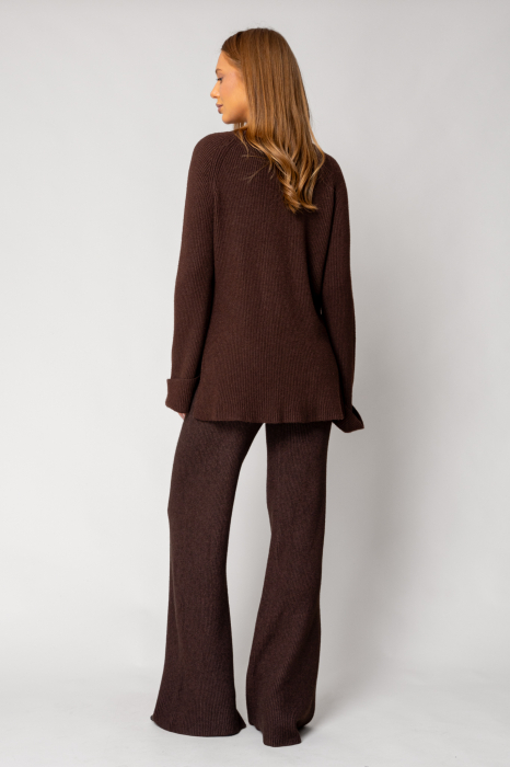 Brown Sweater and Long Pants Set [3]