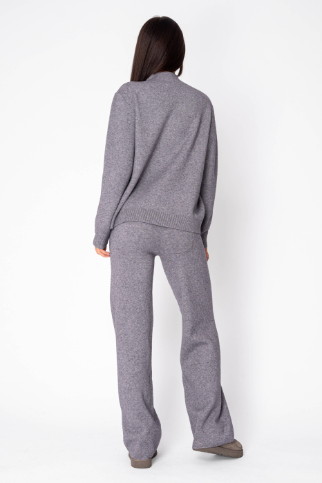 Set Pulover si Pantalon lung tricotat Grey [2]